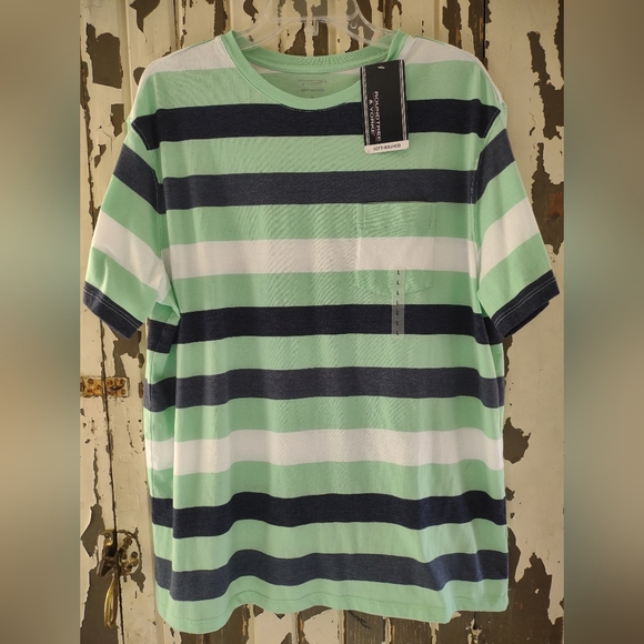 NWT ROUNDTREE & YORKE LARGE SOFT WASHED SHORT SLEEVED TEE - Picture 1 of 8